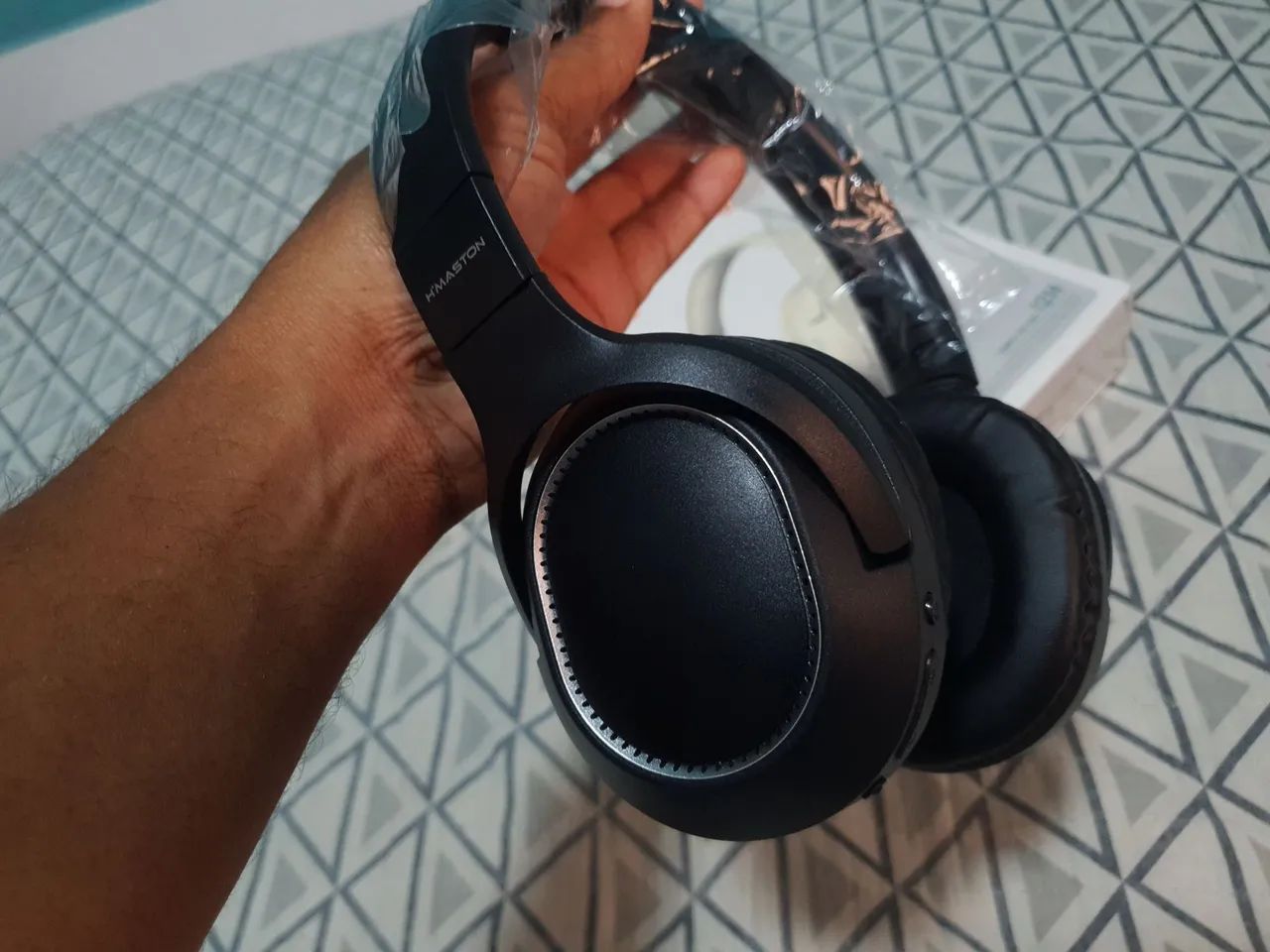Fone de ouvido hmaston sn39 até 12h duração, função equalizador - Foto 3
