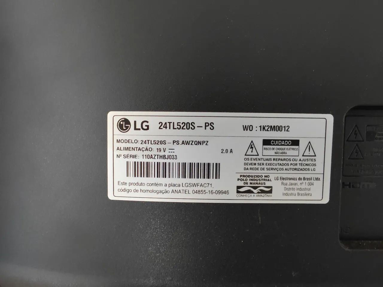TV Monitor LG Smart 24tl520s nova  - Foto 6