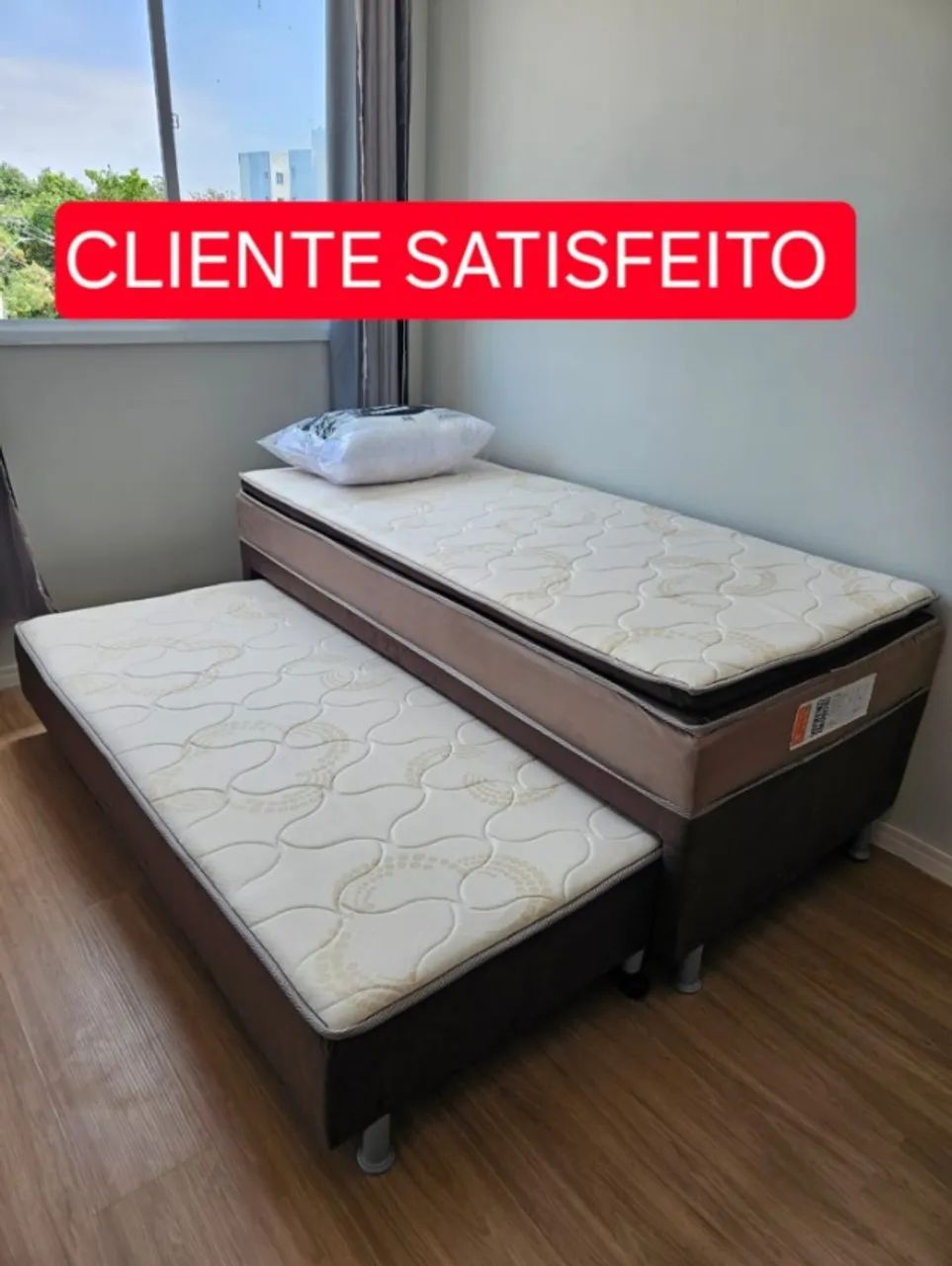 Cama box solteiro 2 em 1 - compre e ganhe brinde