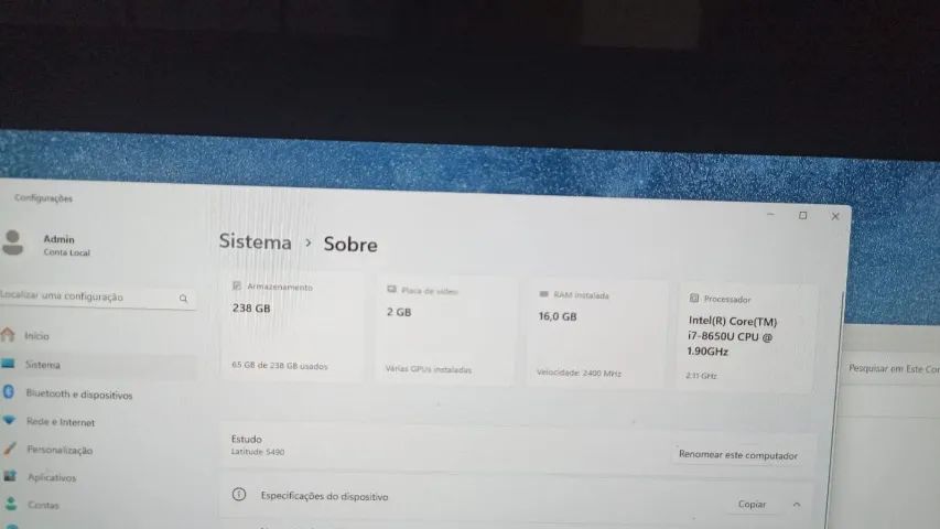 Notebook Dell 5490 i7 - Foto 2