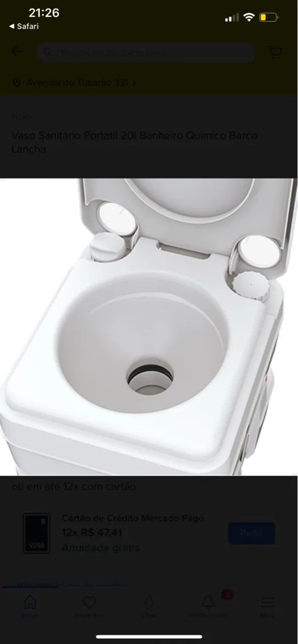 Vaso Sanitário Portátil 20L Seaflo - Foto 4