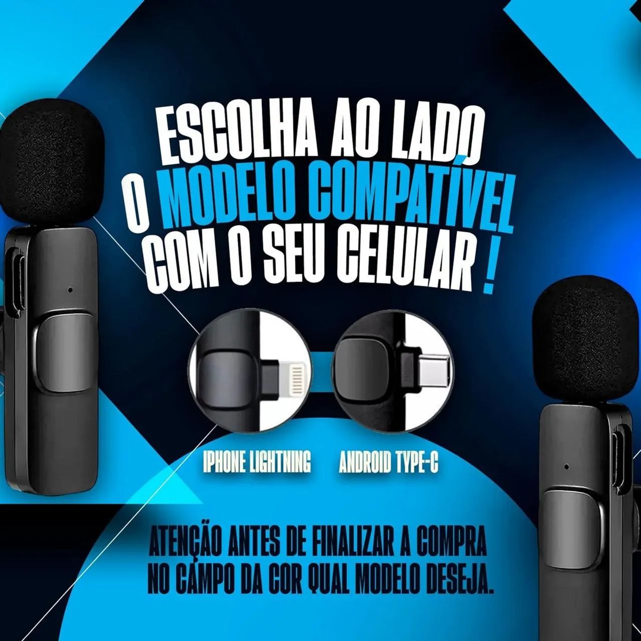 Microfone sem fio profissional para diversas aplicações - Foto 5