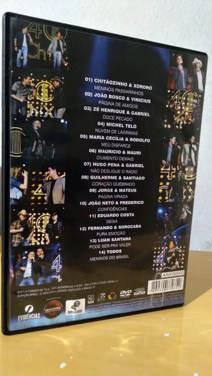 その他 Olhos De Onda-Ao Vivo / [DVD] Dvd Chitãozinho E Xororó 40 Anos Nova Geração (sem Mídia) Estandar