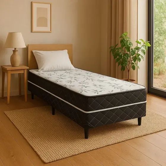 Cama Box de Solteiro Nova 5CM