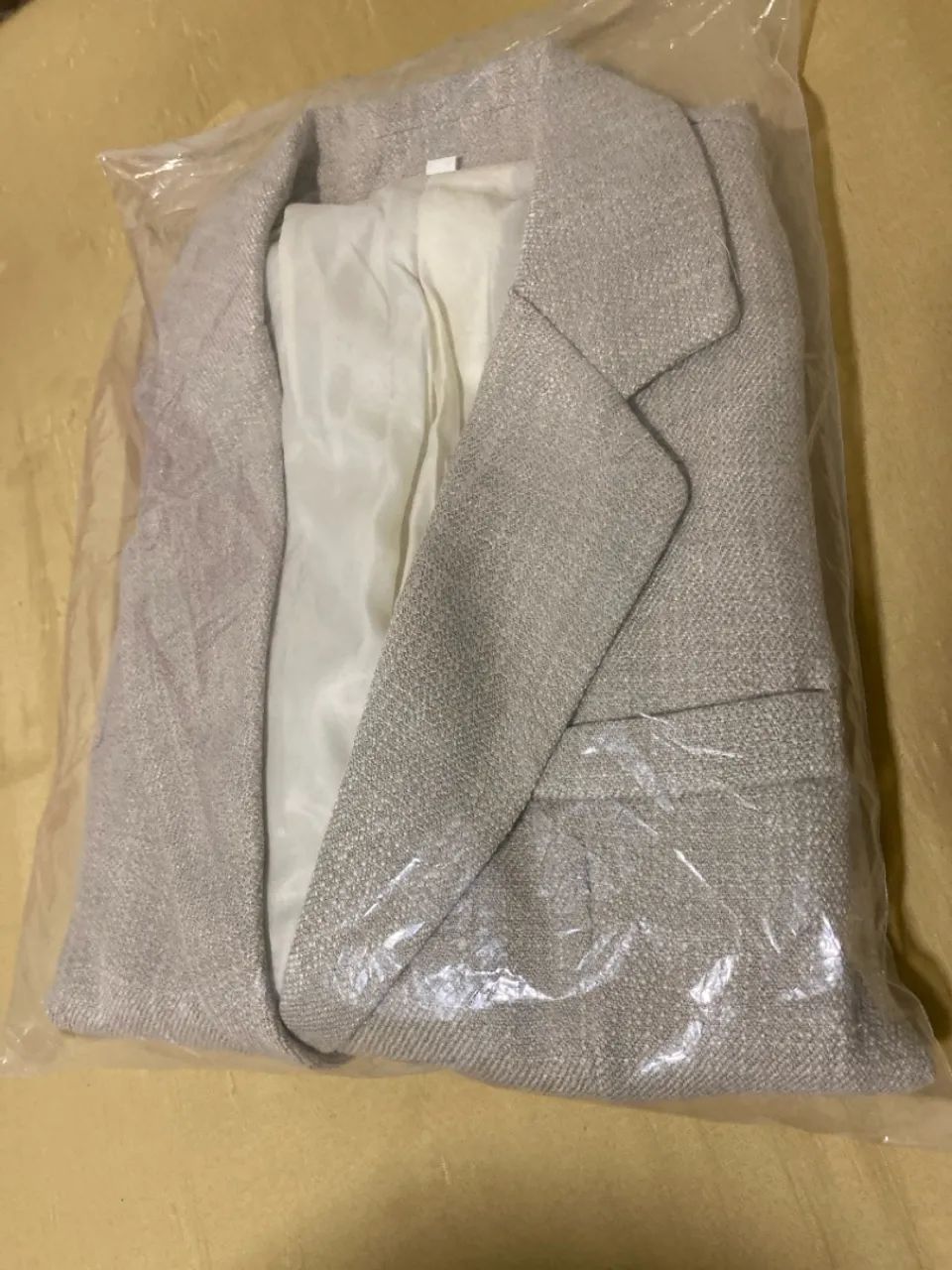 Blazer de lapela de manga comprida com ombreiras  - Foto 3