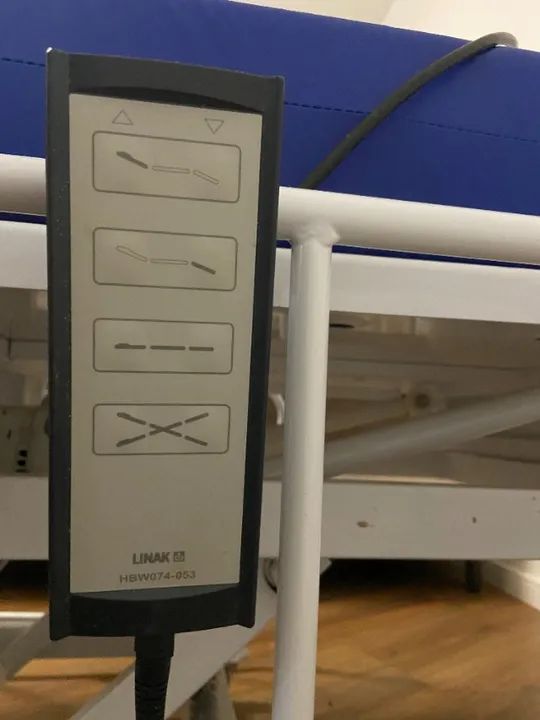 Cama hospitalar motorizada, solteiro, com colchão - Foto 4