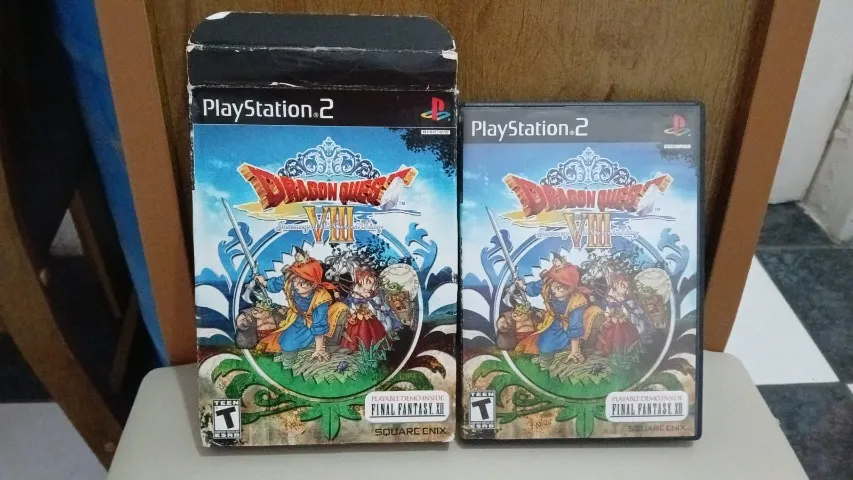 DRAGON QUEST 8 PS2 ORIGINAL USADO COM DEMO DE FINAL FANTASY 12