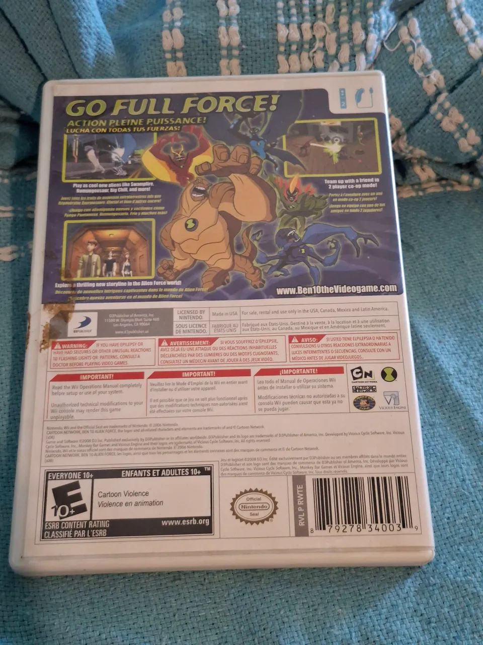 Jogo Ben 10 Alien force Wii - Foto 2