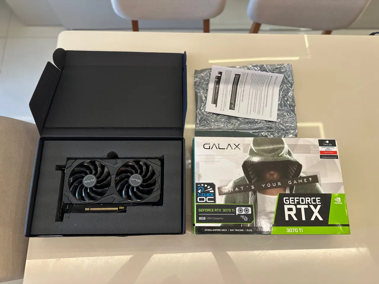 Placa de Vídeo Galax GeForce RTX 3070 Ti 8GB
