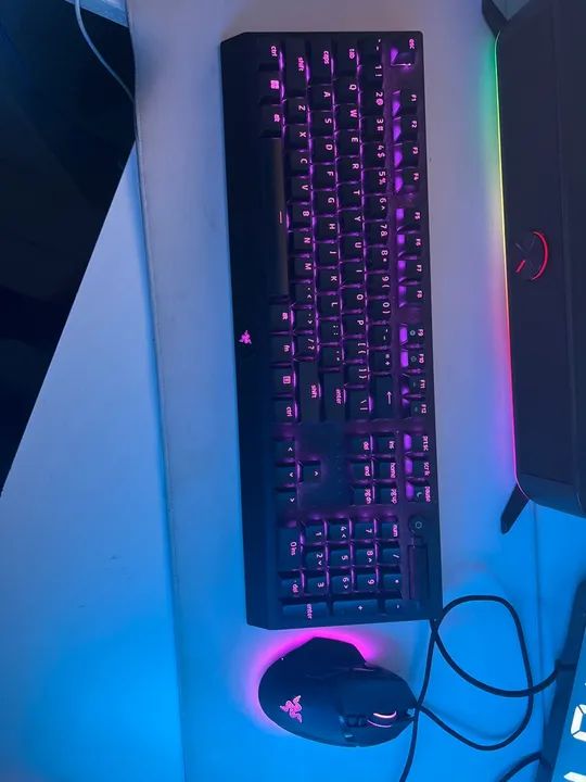 Teclado blackwindow v3 e mouse basilisk v3 Razer