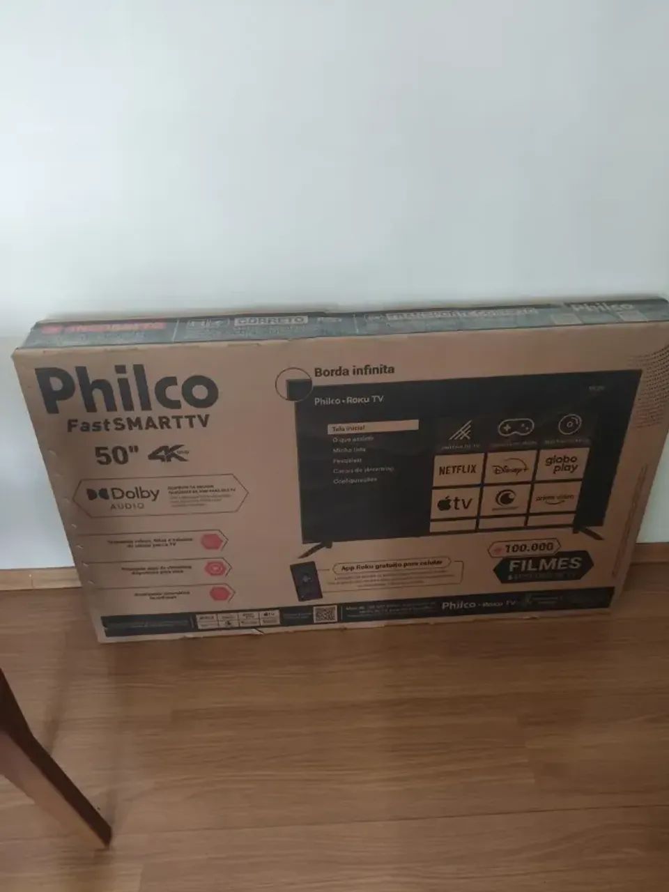 Smart TV Philco 50 Polegadas 4K RokuTV - LACRADA