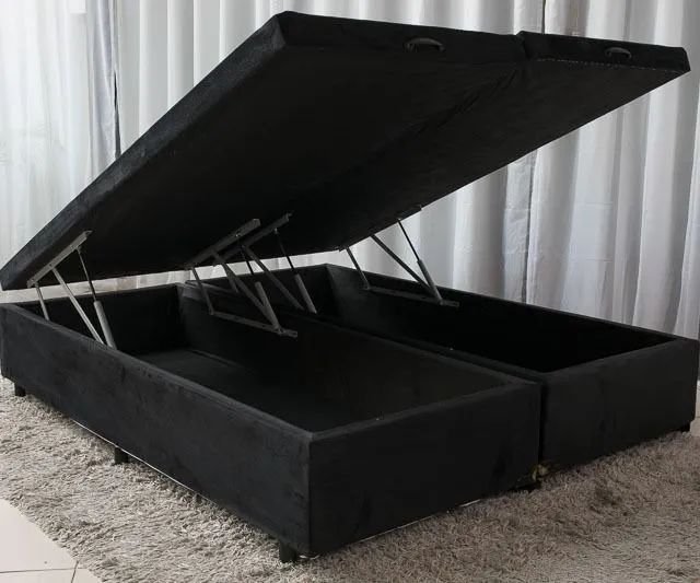 Base Box Bipartida Baú Casal vazada Pronta Entrega