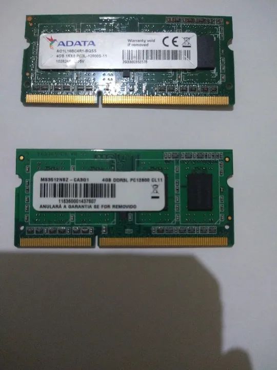 2 Memorias de notbook  Ddr3 - 4gb cada