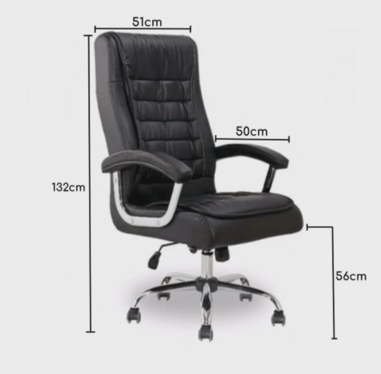 ANTECIPA BLACK - CADEIRA PRESIDENTE LUXO COM MOLAS ENSACADAS - LOJA IKONMIXOFFICE  - Foto 3