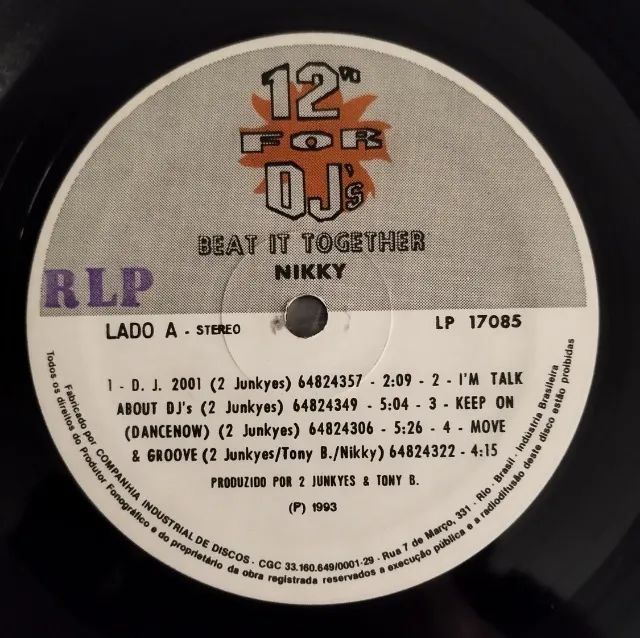 LP Vinil Nikky Beat It Together P1993 EX - Foto 3