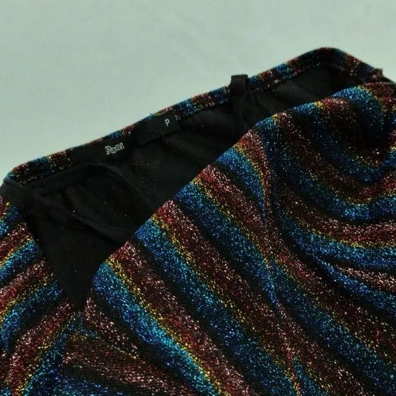  Macacão Lurex Rainbow longo Pool novíssimo