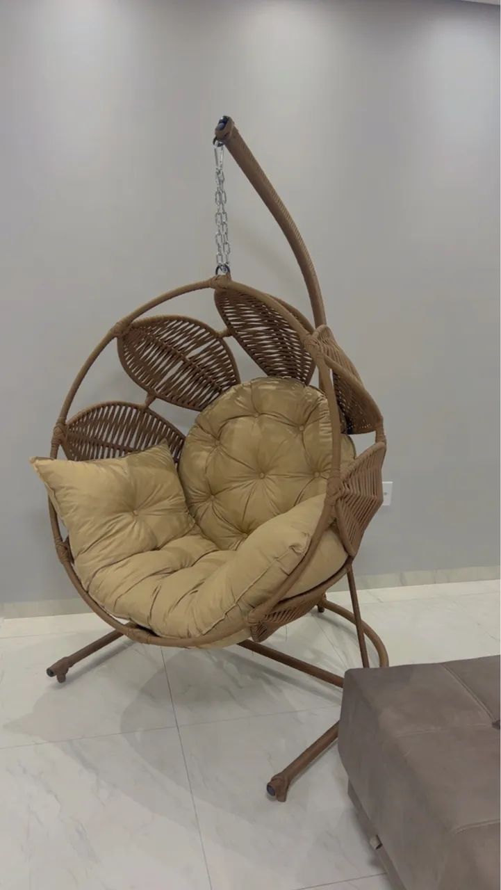 CADEIRA DE BALANÇO NINHO COM CORDA NAÚTICA