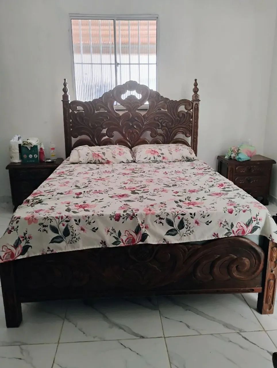 Cama em Madeira Maciça - Detalhes Rústicos - Foto 2