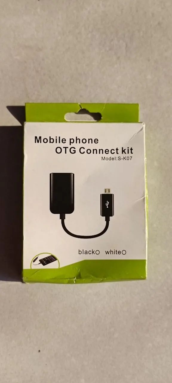 Kit OTG V8 para Celular - Conecte Pendrives, Teclados e Mouse