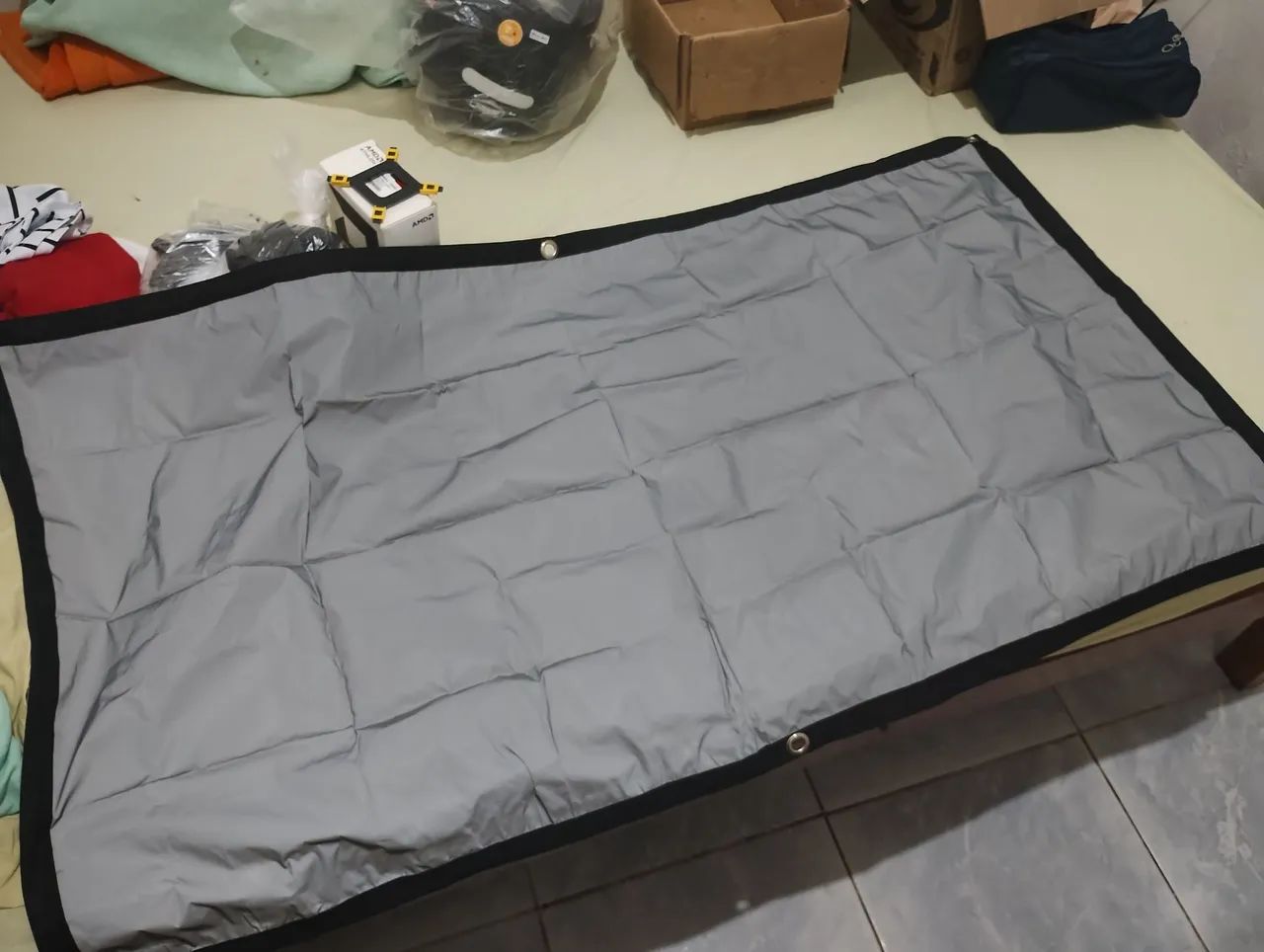 Salange tela de projeção reflexiva fullhd 16:9- Qualidade Impecável! - Foto 2