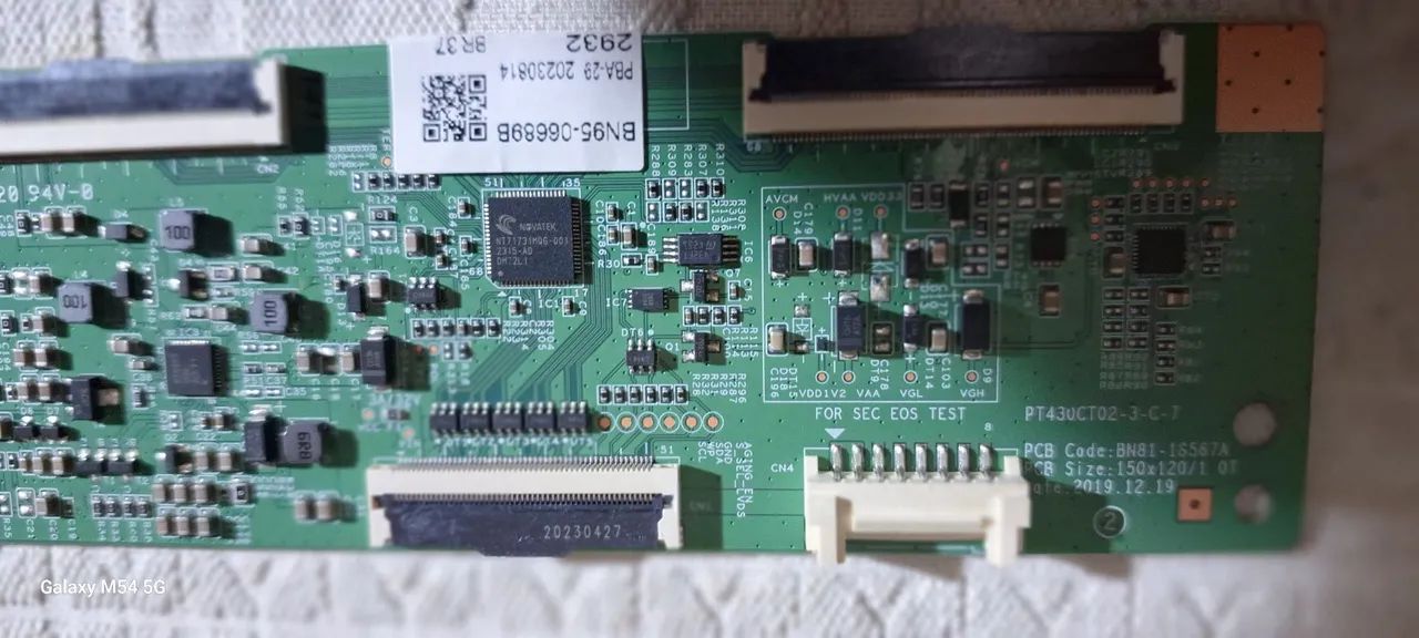 Placa tecon  para TV  Samsung  43 polegadas  unt43t5300