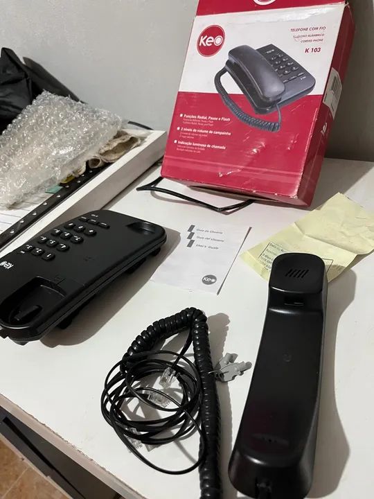 Telefone Fixo KEE K102 - Novo - Foto 4