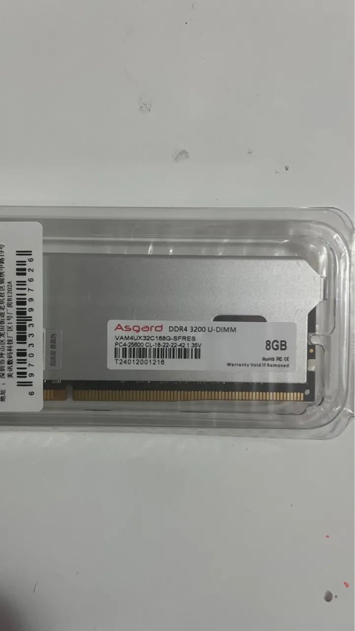 Memória RAM 8GB DDR4 3200MHz Asgard - Foto 2