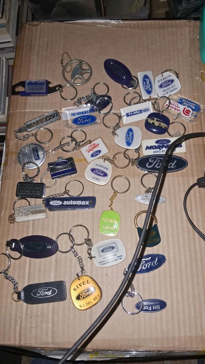  Raros Chaveiros da Ford Concessionárias 