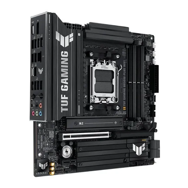 Placa Mae Asus TUF Gaming B850M-Plus WiFi6E, DDR5, Socket AMD AM5, M-ATX, Chipset AMD B850