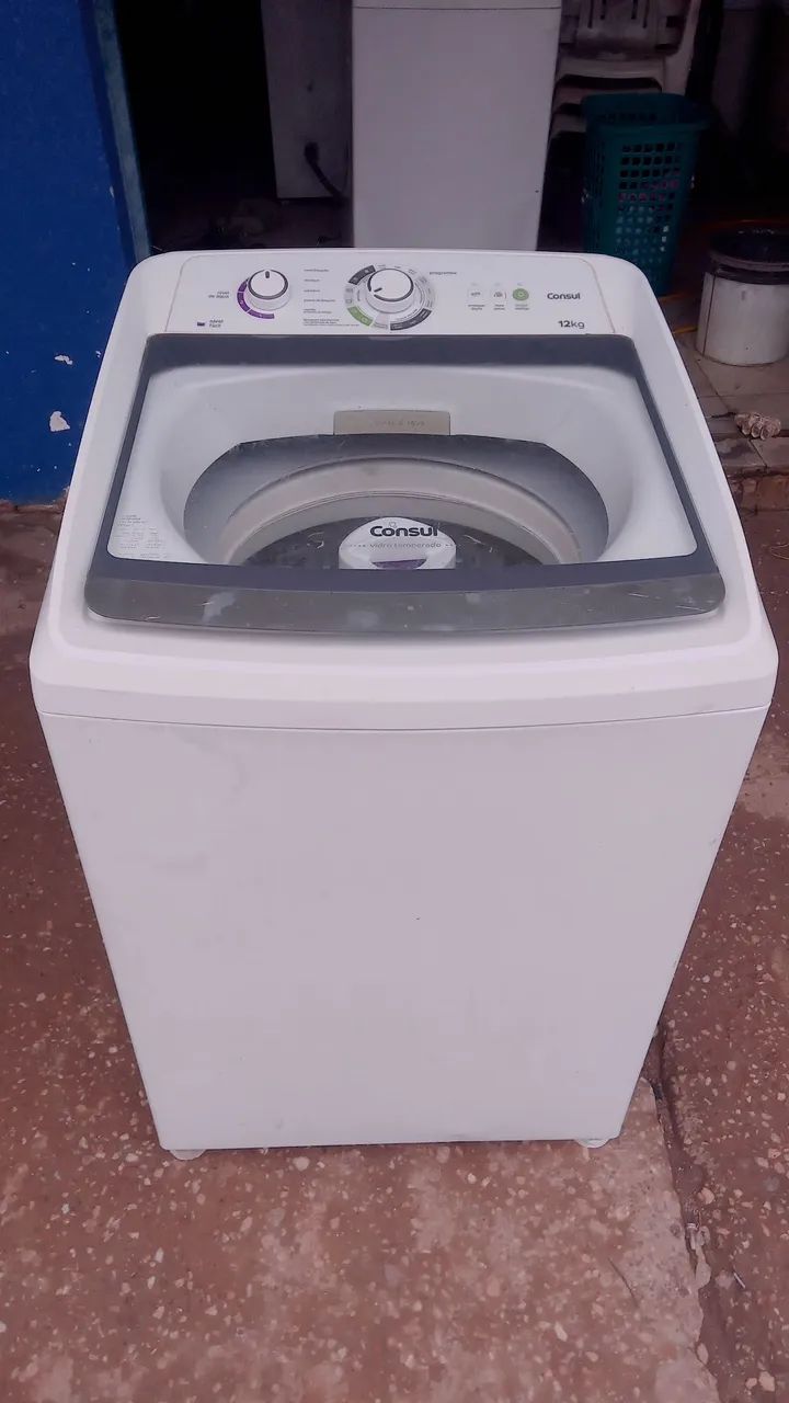 Máquina de Lavar Consul 12kg cesto de inox 