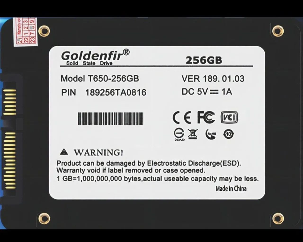 Ssd Hd 256 Gb Goldenfir - Foto 2