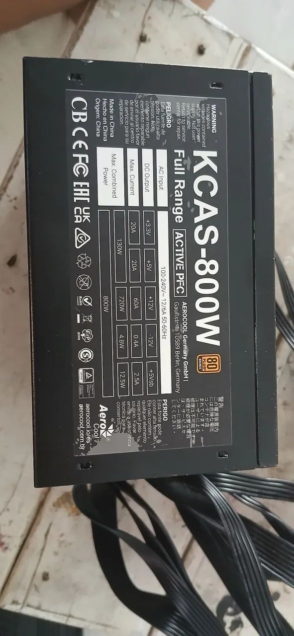 Fonte PC AeroCool 800W - Foto 3