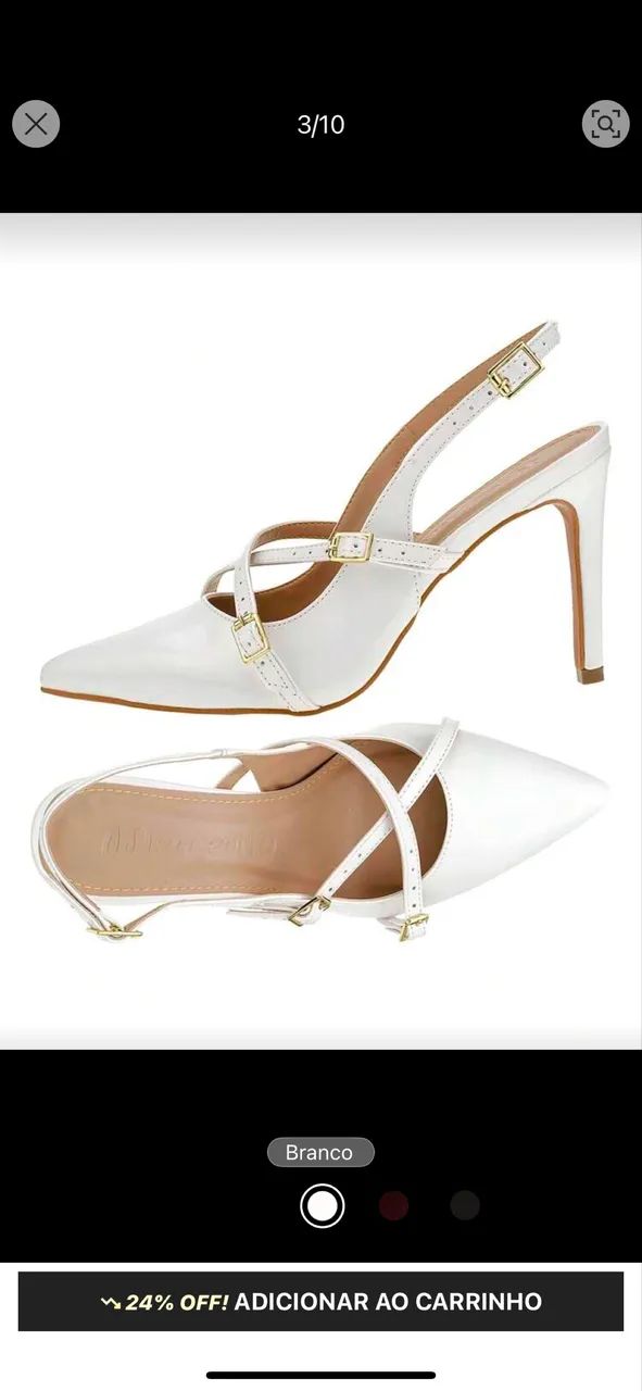 Sandália branca 