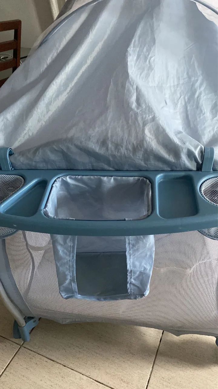 Berço portátil, 3 em 1, com trocado, fácil de montar  - Foto 2