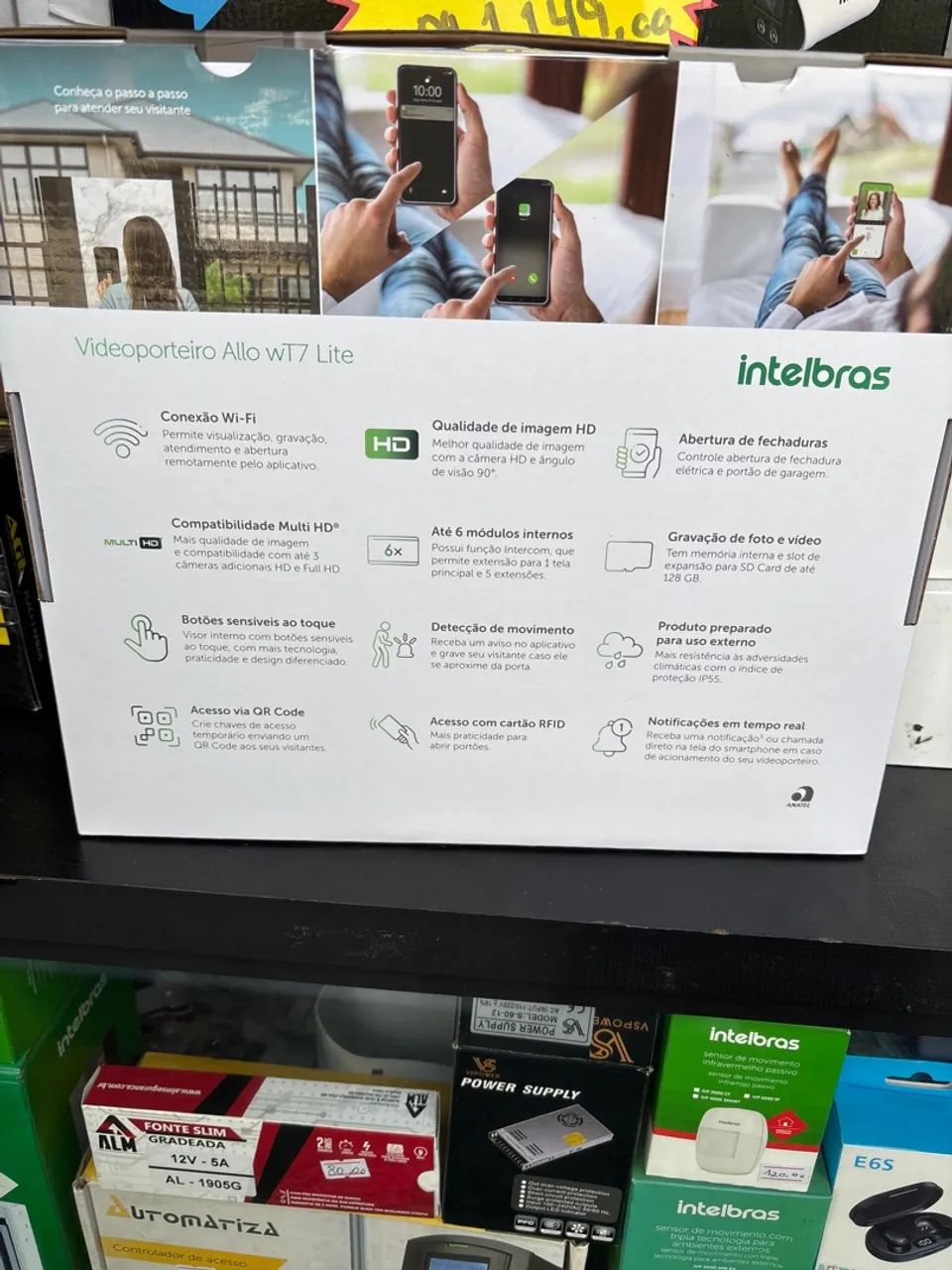 Videoporteiro Intelbras Allo wT7 Lite Multi HD - Foto 3