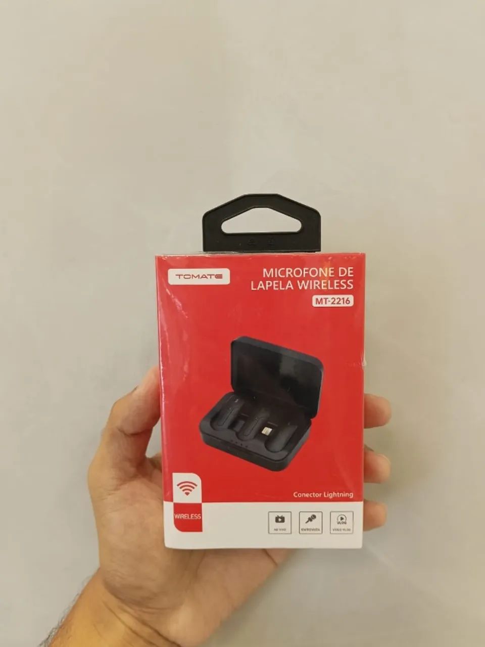 Microfone de lapela - Tomate 
