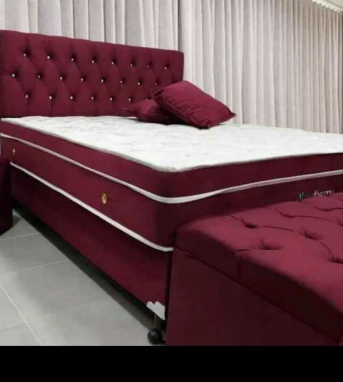 Promoção kit cama casal molas ensacadas  - Foto 4