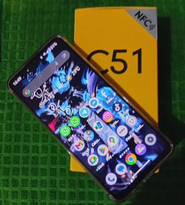 Realme C51 - 256/6 GB - Troco por iPhone X - XR ou XS ou 12 Mini