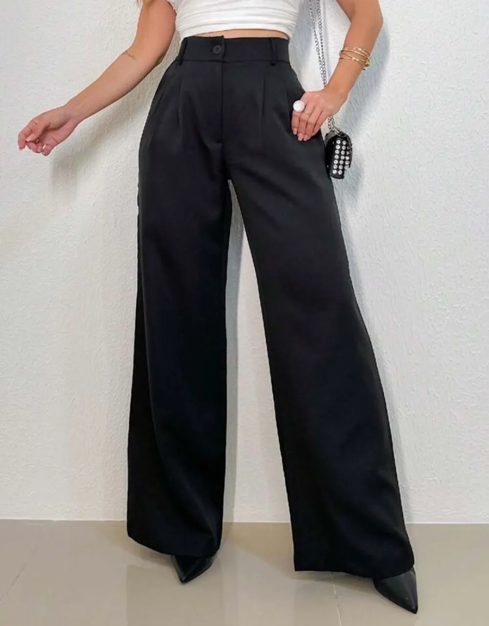 Calça Social Feminina Preta - Elegância e Conforto