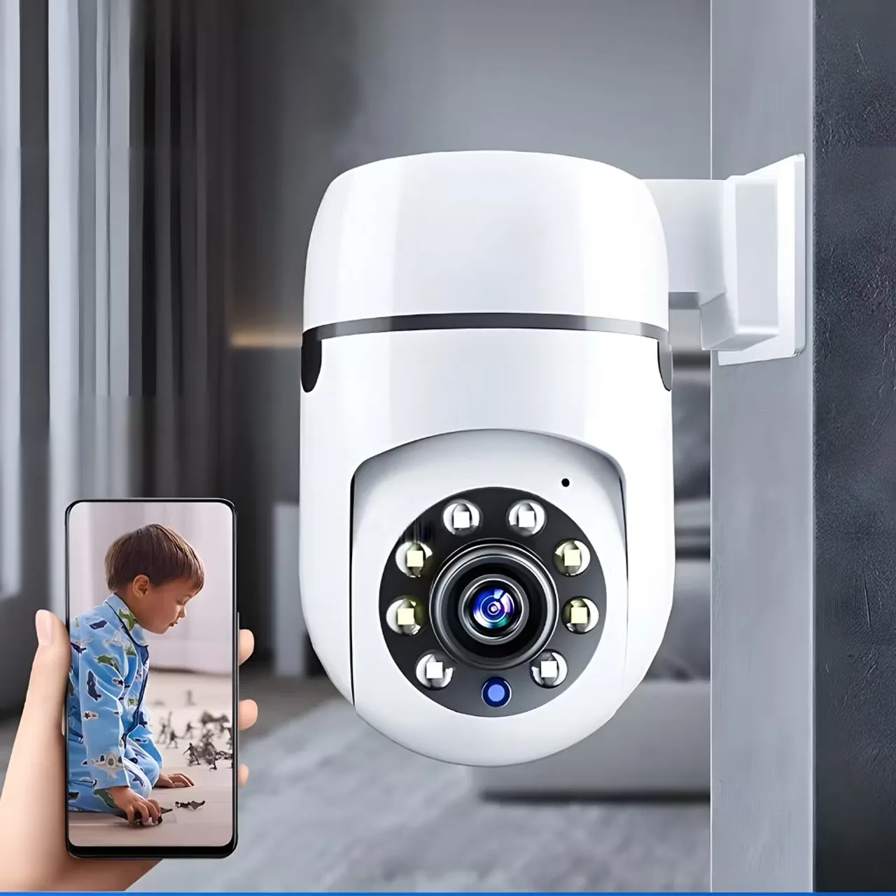 Câmera de Segurança Wi-Fi Full HD 1080P