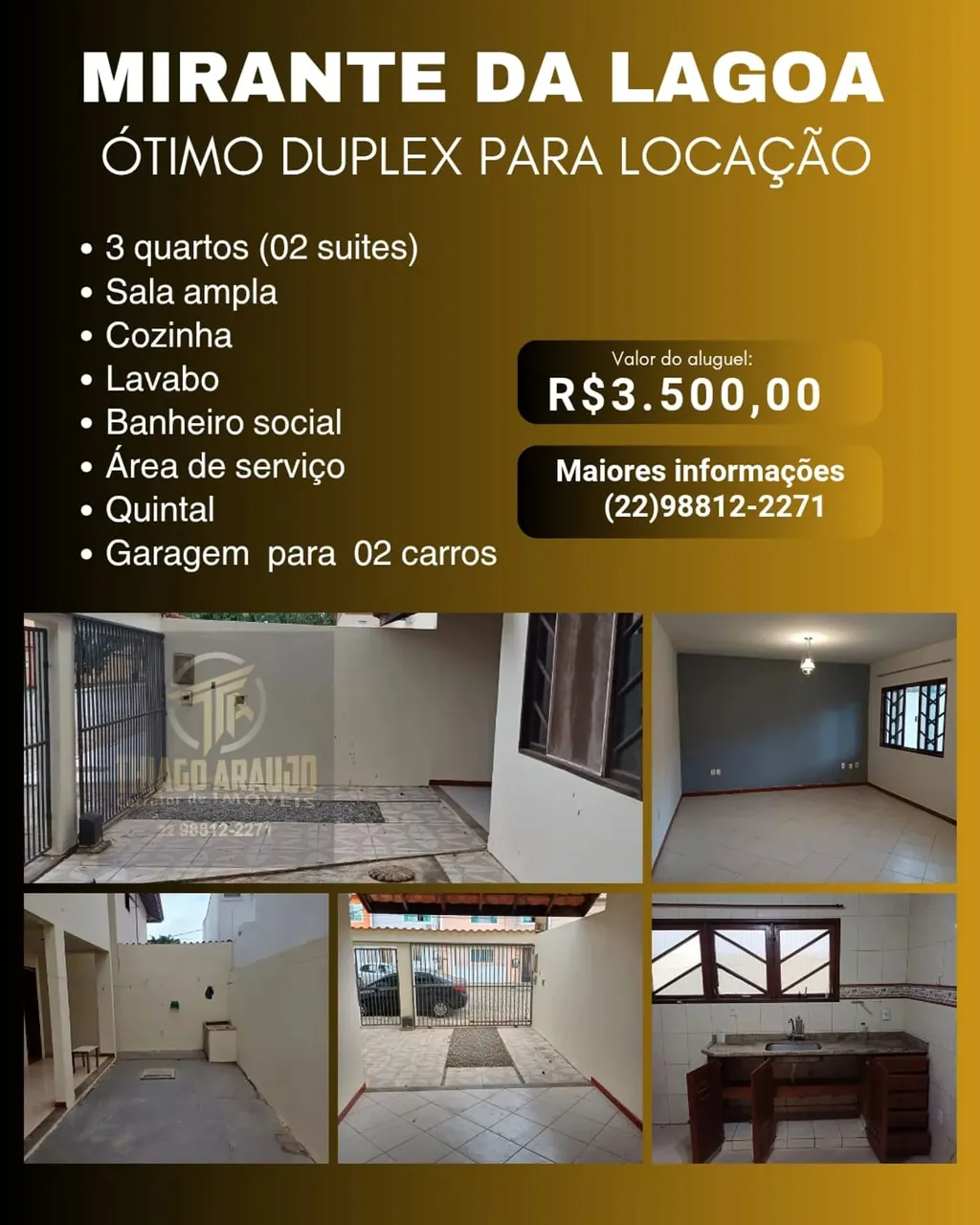 Mirante da Lagoa - Alugo Ótimo Duplex
