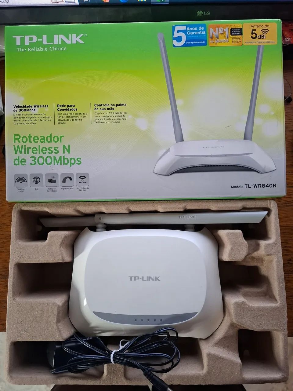 Roteador tp link wireless n de 300mbps mod. tl wr84n