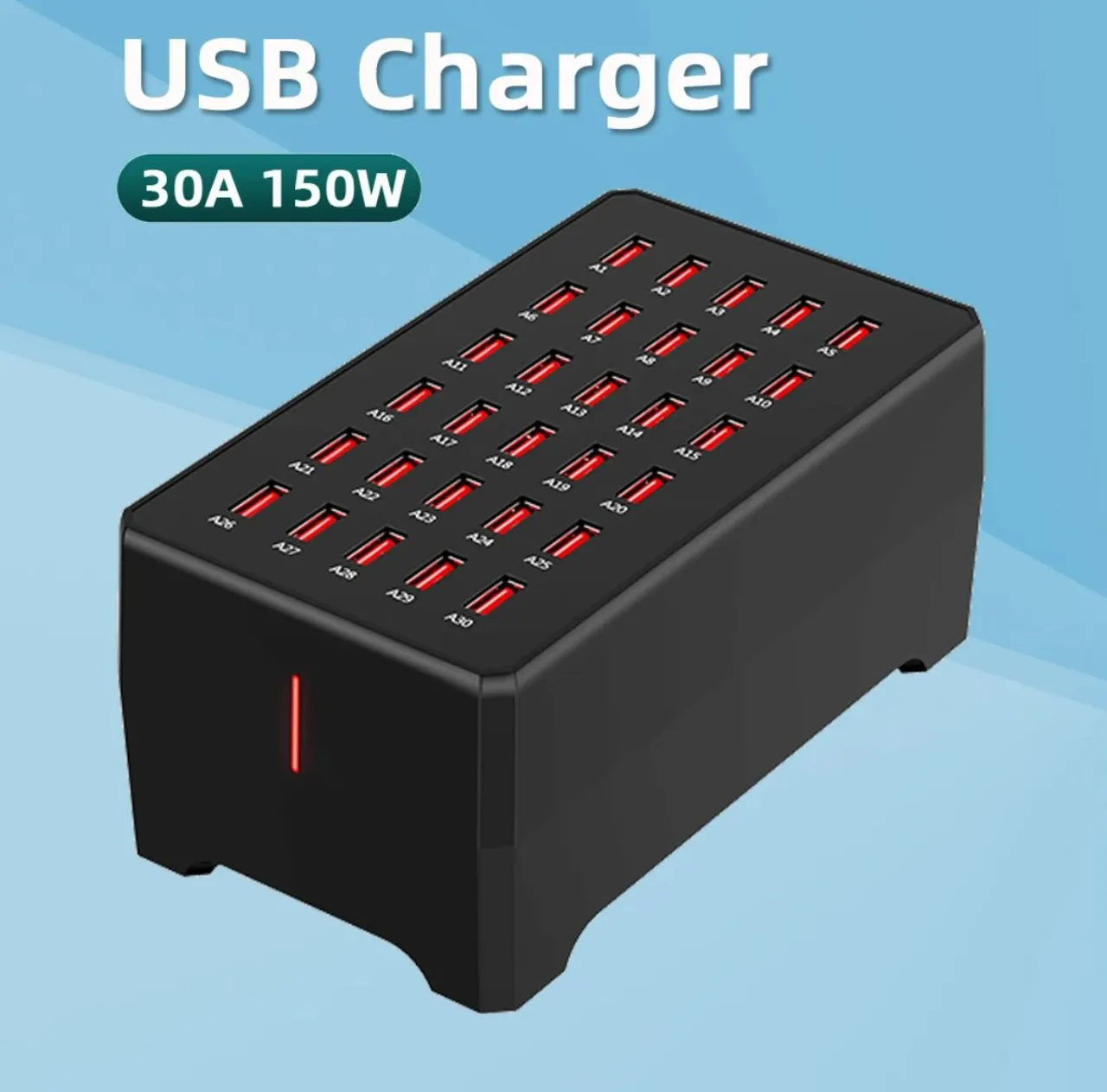 Carregador USB 30 Portas 150w
