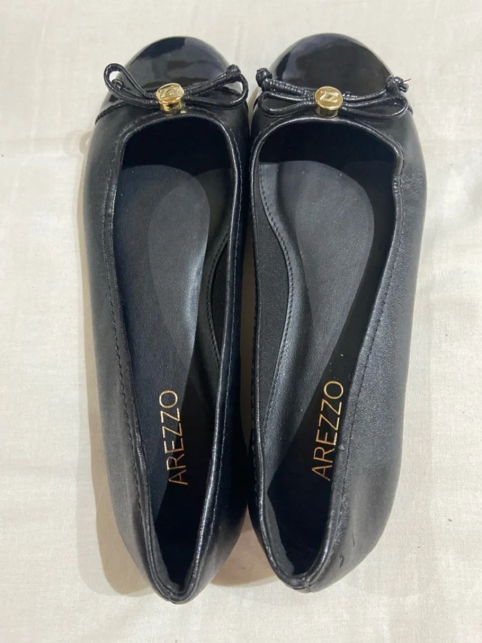 Sapatilha Arezzo preta - Foto 2