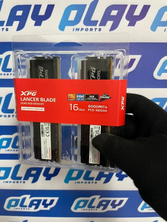 Memória Ram 32GB 2x16GB DDR5 Xpg Lancer Blade PC 6000Mhz| Com RGB | Nova Com Garantia |