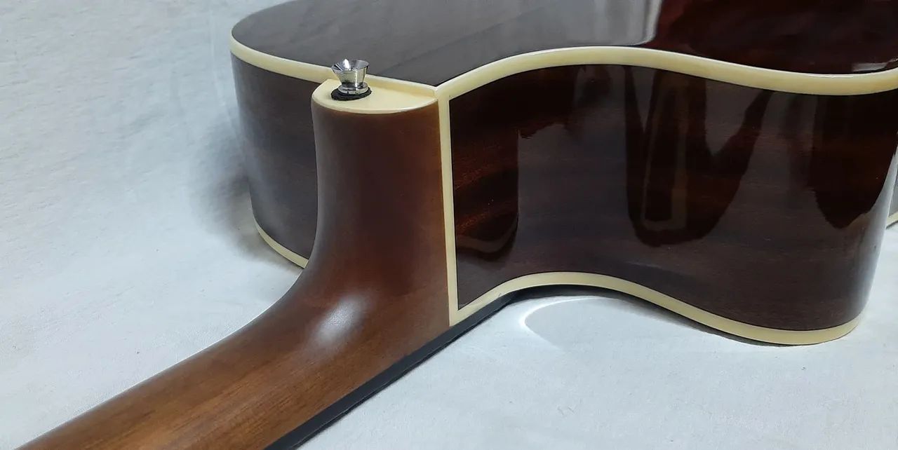 Violão Epiphone AJ-210CE Vintage Sunburst  - Foto 5