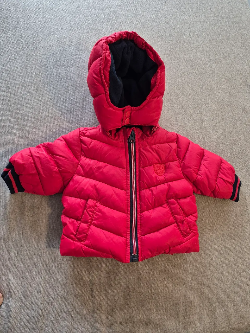 Casaco Chicco Infantil Vermelho com Capuz
