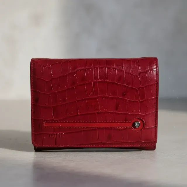 Mini Bolsa Carteira Em Couro Legítimo Marsala Da Tonin - Foto 4