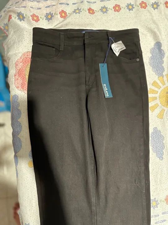 Calça Jeans Masculina Preta - Tamanho 42 - Foto 3