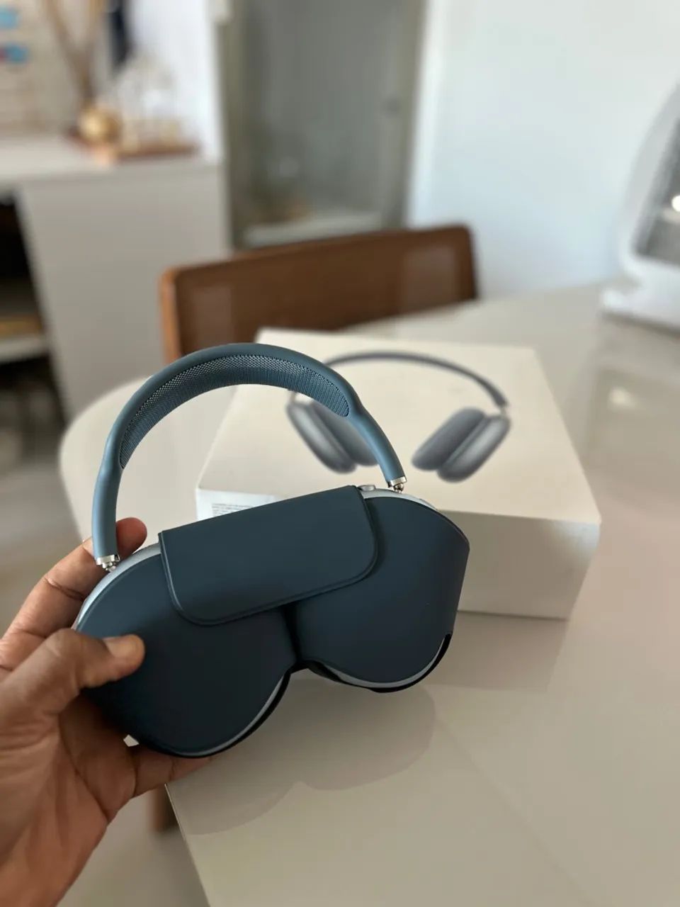 AirPods Max - Azul -  FOI USADO POUCAS VEZES  - Foto 4